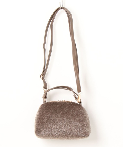 KOBE LETTUCE（コウベレタス）の「[ 選べる2素材 ] 2ハンドルミニバッグ（ハンドバッグ・レディース・ベージュ系/グレー系/ブラック系1/ホワイト系/ブラック系・FREE）」の19枚目の写真