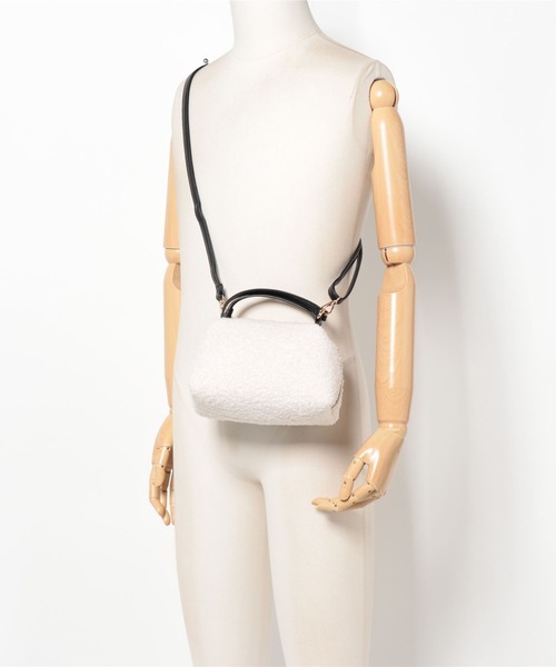 KOBE LETTUCE（コウベレタス）の「[ 選べる2素材 ] 2ハンドルミニバッグ（ハンドバッグ・レディース・ベージュ系/グレー系/ブラック系1/ホワイト系/ブラック系・FREE）」の21枚目の写真