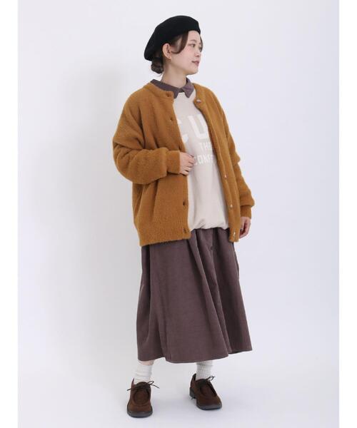 Samansa Mos2（サマンサ モスモス）の「コーディロイシャツワンピース（ワンピース・レディース・モカ/ピンク/グリーン/イエロー/ベージュ・F）」の12枚目の写真