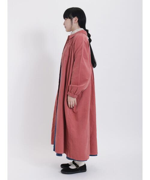 Samansa Mos2（サマンサ モスモス）の「コーディロイシャツワンピース（ワンピース・レディース・モカ/ピンク/グリーン/イエロー/ベージュ・F）」の20枚目の写真