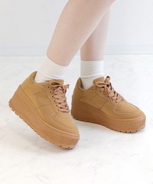 LOVEHUNTER（ラブハンター）の「LOVE HUNTER/ 厚底 ローカット コートスニーカー 7.5cmヒール ダッドスニーカー 韓国ファッション レディース (1650)（スニーカー）」