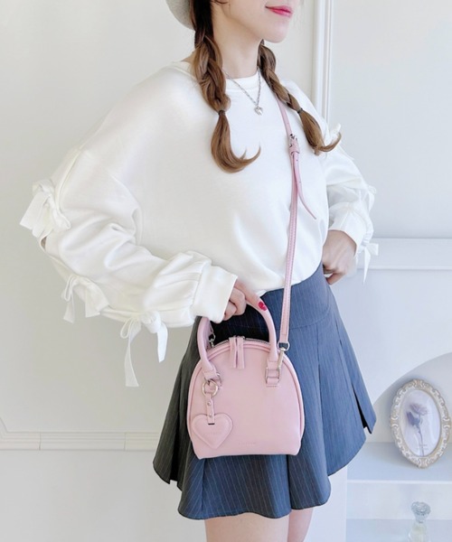 Loueme（ルエム）の「2WAYハートチャームショルダーバッグ（ショルダーバッグ・レディース・ブラック/シルバー/ピンク・FREE）」の18枚目の写真