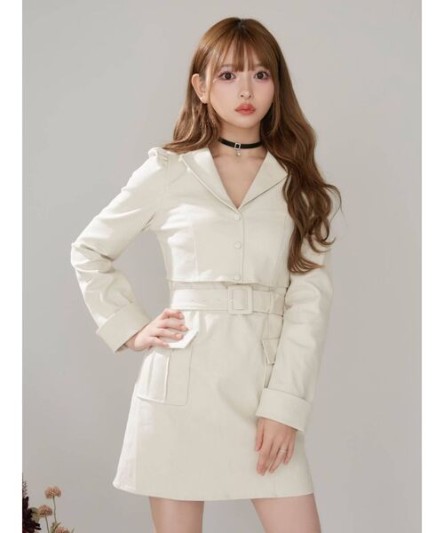 EATME（イートミー）の「2ピースライクテーラードワンピース（ワンピース・レディース・ブラック/その他1/アイボリー・MEDIUM/SMALL）」の19枚目の写真