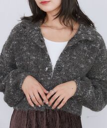RETRO GIRL（レトロガール）の「前釦ショートカーディガン（ニット/セーター）」