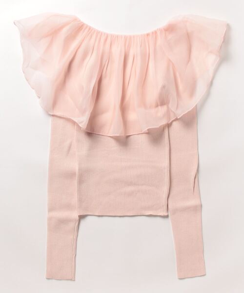 muguet(ミュゲ)の「sailor finger lib knit(ニット/セーター・レディース・アイボリー/ピンク・FREE)」の19枚目の写真