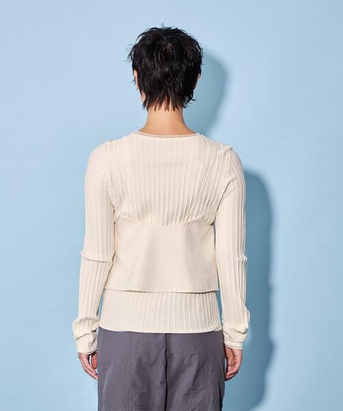 CITEN（シテン）の「＜CITEN＞ボタンフロント ショート キャミソール（キャミソール・レディース・ブラック/ホワイト・FREE）」の12枚目の写真