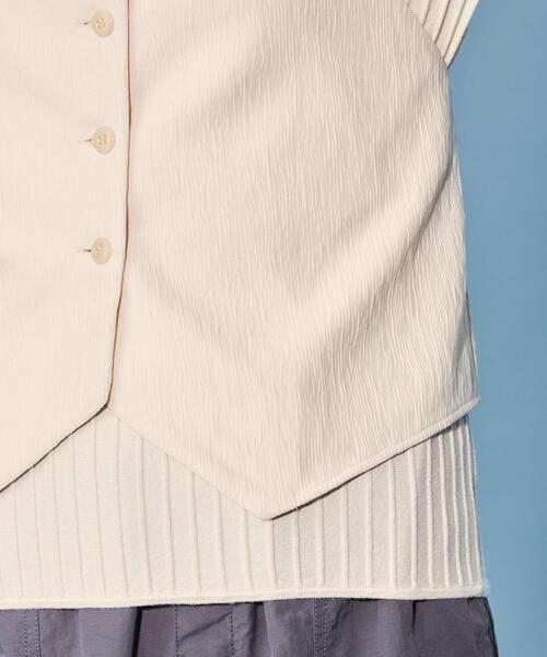 CITEN（シテン）の「＜CITEN＞ボタンフロント ショート キャミソール（キャミソール・レディース・ブラック/ホワイト・FREE）」の14枚目の写真