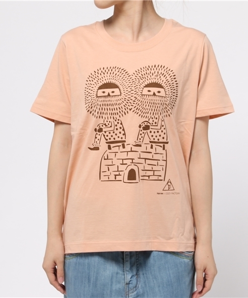 Ne-net（ネネット）の「(O)(S)Ne×CF T（Tシャツ/カットソー・レディース・ピンク/オフホワイト/イエロー・03/02）」の3枚目の写真