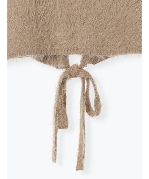 Te chichi TERRASSE（テチチテラス）の「シャギービスチェ(セットアップ可)（ニット/セーター・レディース・ブラック/ベージュ/オフホワイト・F）」の8枚目の写真