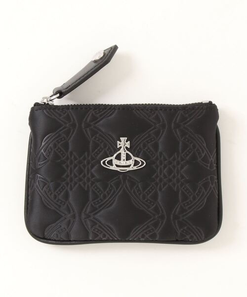 Vivienne Westwood(ヴィヴィアンウエストウッド)の「RE-SATIN ORBORAMA COIN PURSE(コインケース・レディース・ブラック/グリーン・FREE)」の2枚目の写真
