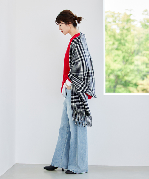 JOURNAL STANDARD（ジャーナルスタンダード）の「《追加3》MUSIC カフタンプルオーバー（ニット/セーター・レディース・レッド/ブラック/ホワイト系その他/チャコールグレー・FREE）」の14枚目の写真