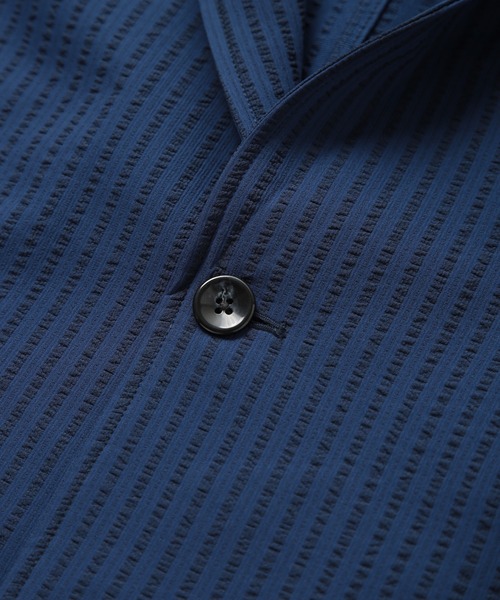 MEN'S BIGI(メンズビギ)の「【COOL MAX】サッカーストライプテーラードジャケット(テーラードジャケット・メンズ・ネイビー/グレー/グリーン・01/04/03/02)」の11枚目の写真