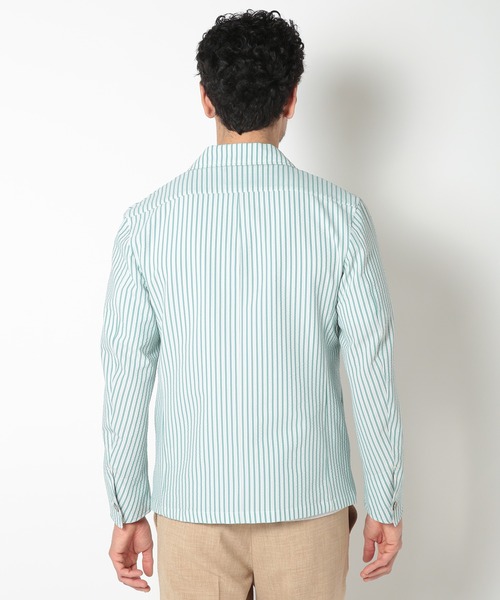 MEN'S BIGI(メンズビギ)の「【COOL MAX】サッカーストライプテーラードジャケット(テーラードジャケット・メンズ・ネイビー/グレー/グリーン・01/04/03/02)」の17枚目の写真