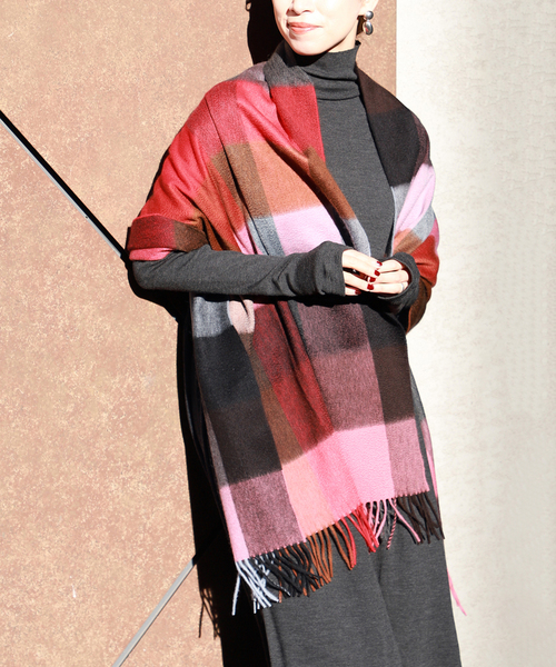 セール】【Joshua Ellis/ジョシュア エリス】7 COLOR BLACK ストール