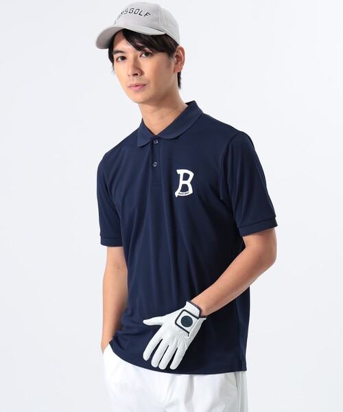 BEAMS GOLF（ビームスゴルフ）の「〈MEN〉 ORANGE LABEL / Bマーク メッシュポロシャツ（ポロシャツ・メンズ・ネイビー/ホワイト/グリーン・M/L/XL/S）」の3枚目の写真