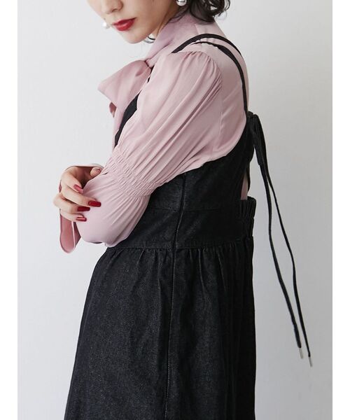 jouetie(ジュエティ)の「リボンタイブラウス(シャツ/ブラウス・レディース・アイボリー/ブルー/ピンク/ブラック・MEDIUM)」の7枚目の写真