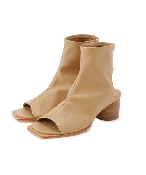 ADAM ET ROPE'（アダムエロペ）の「ストレッチブーツサンダル（ブーツ・レディース・ブラック/ベージュ・23.5cm/24.5cm/23.0cm/24.0cm）」の14枚目の写真