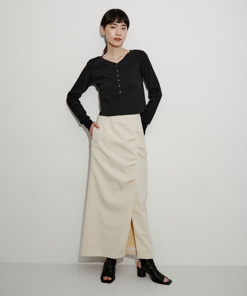 ADAM ET ROPE'（アダムエロペ）の「ストレッチブーツサンダル（ブーツ・レディース・ブラック/ベージュ・23.5cm/24.5cm/23.0cm/24.0cm）」の18枚目の写真