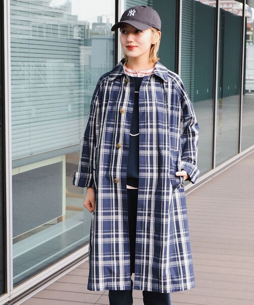 BEAMS BOY / ポリエステル バルマカン コート