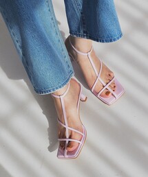 <EMMEL REFINES>EM ストラップ ヒール サンダル