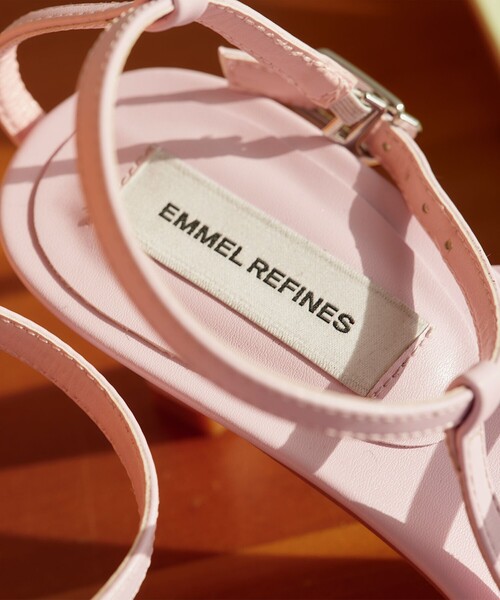 EMMEL REFINES(エメルリファインズ)の「<EMMEL REFINES>EM ストラップ ヒール サンダル(サンダル・レディース・ブラック/ライラック/ライム/シルバー・S/L/M)」の11枚目の写真
