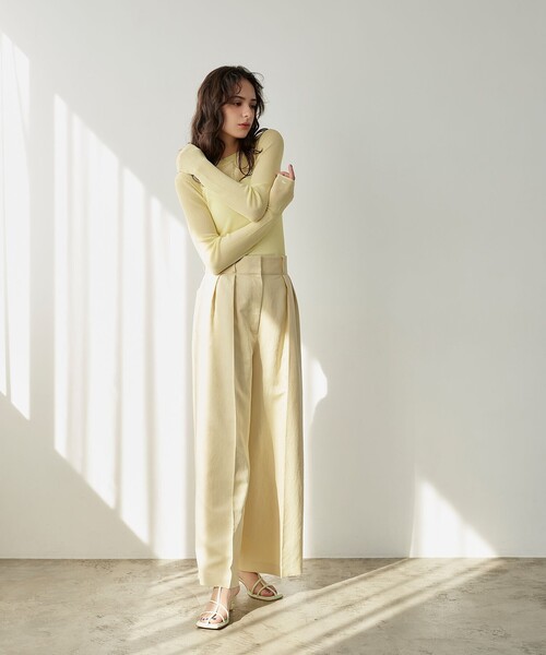 EMMEL REFINES(エメルリファインズ)の「<EMMEL REFINES>EM ストラップ ヒール サンダル(サンダル・レディース・ブラック/ライラック/ライム/シルバー・S/L/M)」の6枚目の写真