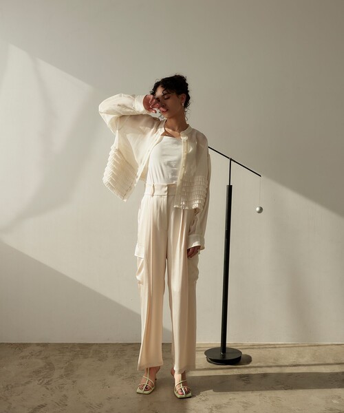 EMMEL REFINES(エメルリファインズ)の「<EMMEL REFINES>EM ストラップ ヒール サンダル(サンダル・レディース・ブラック/ライラック/ライム/シルバー・S/L/M)」の16枚目の写真