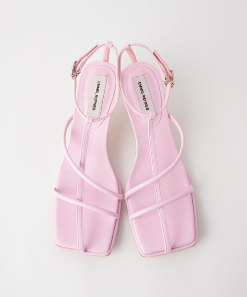 EMMEL REFINES(エメルリファインズ)の「<EMMEL REFINES>EM ストラップ ヒール サンダル(サンダル・レディース・ブラック/ライラック/ライム/シルバー・S/L/M)」の12枚目の写真