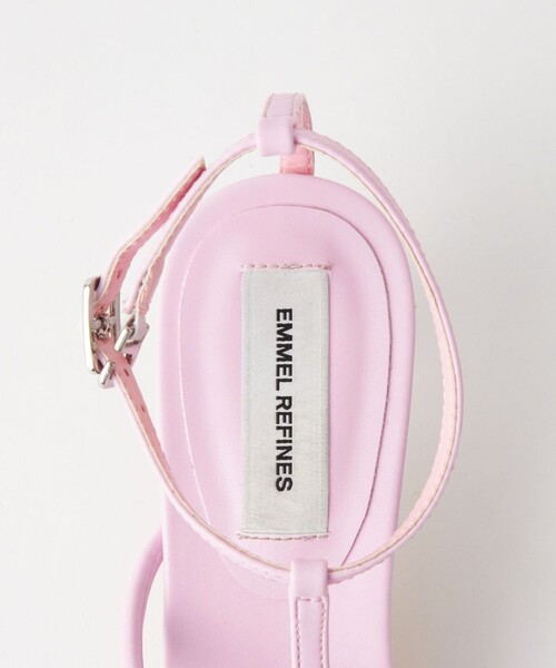 EMMEL REFINES(エメルリファインズ)の「<EMMEL REFINES>EM ストラップ ヒール サンダル(サンダル・レディース・ブラック/ライラック/ライム/シルバー・S/L/M)」の5枚目の写真