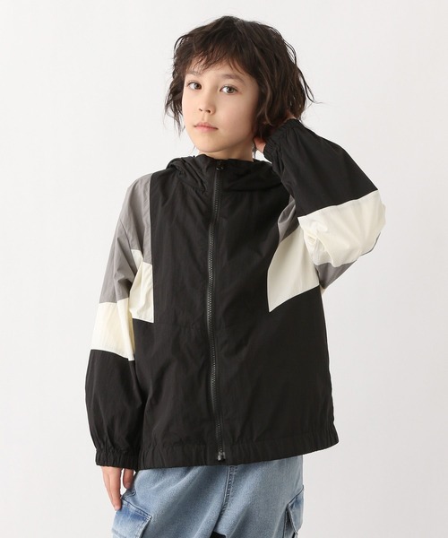 GLOBAL WORK(グローバルワーク)の「洗える撥水切り替えパーカー/995350(ナイロンジャケット・キッズ・ブラック×グレー/ブラック×ブルー・120cm/130cm/140cm/150cm/160cm/170cm)」の7枚目の写真