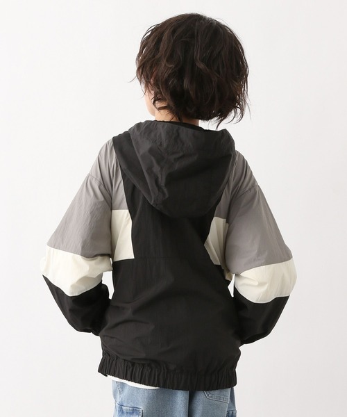 GLOBAL WORK(グローバルワーク)の「洗える撥水切り替えパーカー/995350(ナイロンジャケット・キッズ・ブラック×グレー/ブラック×ブルー・120cm/130cm/140cm/150cm/160cm/170cm)」の11枚目の写真