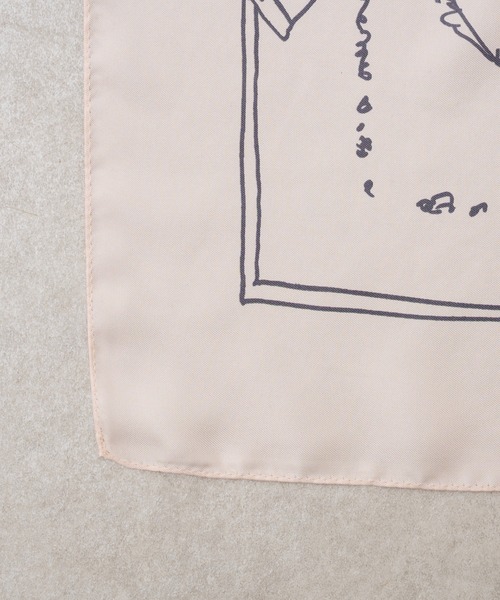 BEARDSLEY（ビアズリー）の「シルクスカーフ（パリ柄）（バンダナ/スカーフ・レディース・オレンジ/ベージュ・FREE）」の15枚目の写真