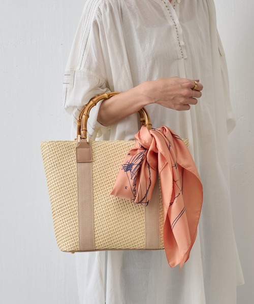 BEARDSLEY（ビアズリー）の「シルクスカーフ（パリ柄）（バンダナ/スカーフ・レディース・オレンジ/ベージュ・FREE）」の17枚目の写真