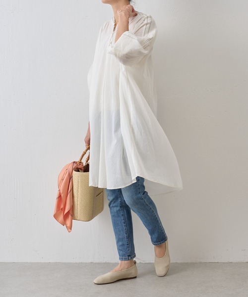 BEARDSLEY（ビアズリー）の「シルクスカーフ（パリ柄）（バンダナ/スカーフ・レディース・オレンジ/ベージュ・FREE）」の19枚目の写真