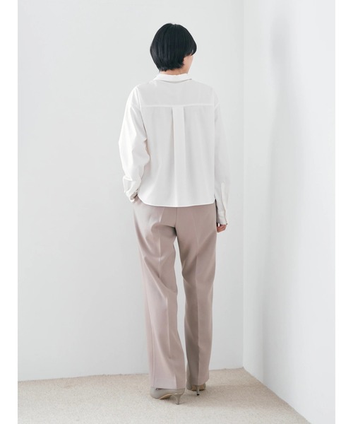 YECCA VECCA（イェッカヴェッカ）の「サイドベルテッドハイウエストパンツ（その他パンツ・レディース・アイボリー/グリーン/ベージュ/ネイビー・S/M/M-L）」の19枚目の写真