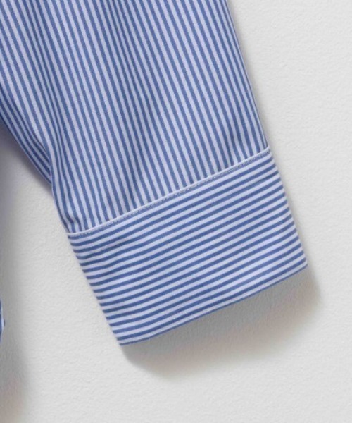 NAVY（ネイビー）の「NAVY ストライプシャツ（シャツ/ブラウス・レディース・ネイビー/ベージュ/グリーン/サックスブルー・M/L/S/XL）」の19枚目の写真