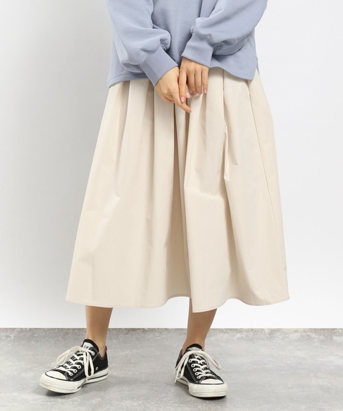 GLOBAL WORK Smile Seed Store(グローバルワーク スマイルシードストア)の「撥水UVボリュームスカート/994481(スカート・レディース・ベージュ/カーキ/ブラック/アイボリー・MEDIUM/SMALL/LARGE/X-LARGE)」の6枚目の写真