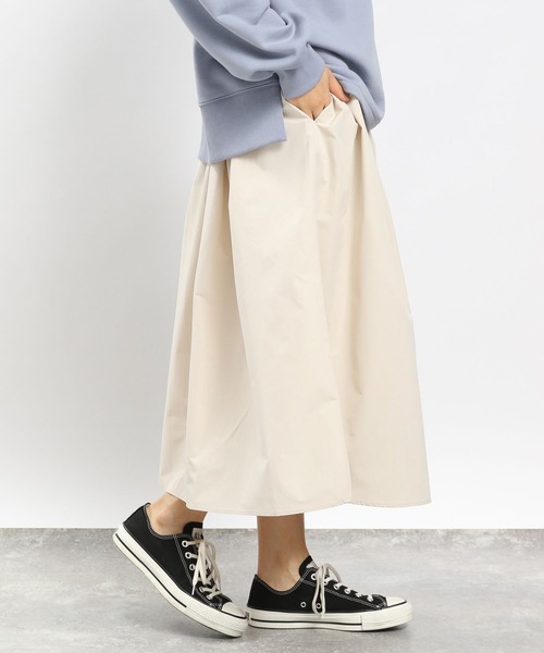 GLOBAL WORK Smile Seed Store(グローバルワーク スマイルシードストア)の「撥水UVボリュームスカート/994481(スカート・レディース・ベージュ/カーキ/ブラック/アイボリー・MEDIUM/SMALL/LARGE/X-LARGE)」の5枚目の写真