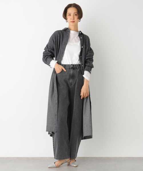 【セール】デニムロングシャツワンピース 987257（ワンピース）｜LEPSIM（レプシィム）