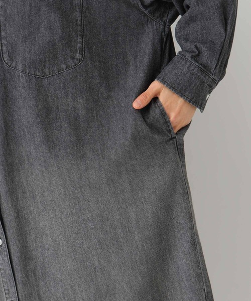 【セール】デニムロングシャツワンピース 987257（ワンピース）｜LEPSIM（レプシィム）