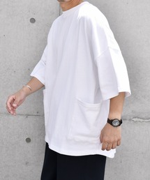 SHIPS any | SHIPS any: COTTON USA ドルマン キャンプ ポケット Tシャツ 24SS◇(Tシャツ/カットソー)