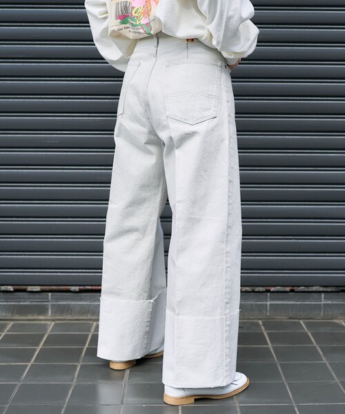 CIMARRON JEANS × FREAK’S STORE ロールアップデニム セール】ロールアップ ワイドデニム（デニムパンツ）｜FREAK'S
