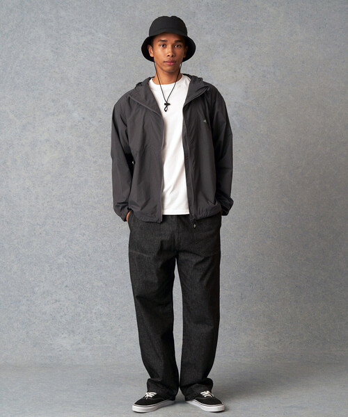 新品タグ付き【DANTON】スタナーナイロンジャケット チャコール　メンズS DANTON / STUNNER NYLON HOODED JACKET（S～M）（ナイロン