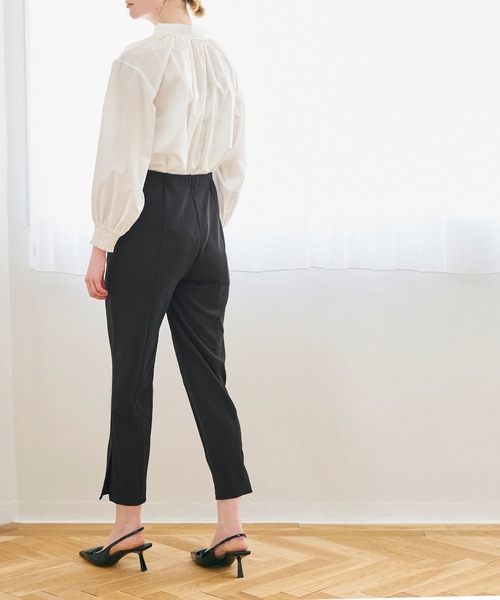 coca（coca）（コカ）の「裾スリットジョーゼットテーパードパンツ[セットアップ対応]（スラックス・レディース・ブラック/グレイッシュベージュ・L/M）」の13枚目の写真