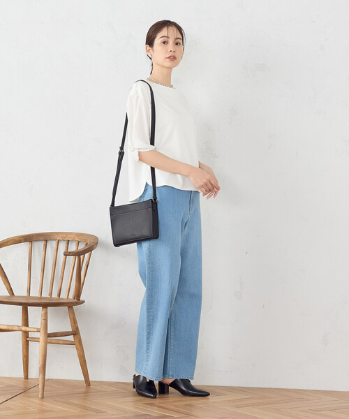 MONO　COMME CA（モノコムサ）の「スクエアショルダー（ショルダーバッグ・レディース・モカ/ライトグレー/ブラック・FREE）」の19枚目の写真