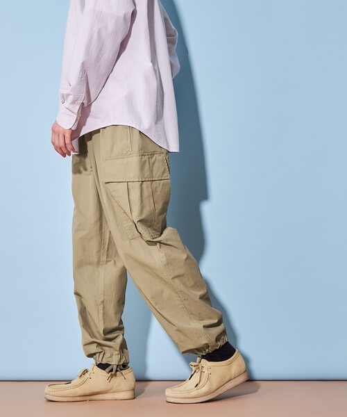 CITEN(シテン)の「<CITEN>ワイド カーゴ パンツ(カーゴパンツ・メンズ・ブラック/ベージュ/ネイビー・M/L)」の4枚目の写真