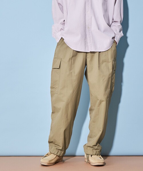 CITEN(シテン)の「<CITEN>ワイド カーゴ パンツ(カーゴパンツ・メンズ・ブラック/ベージュ/ネイビー・M/L)」の7枚目の写真