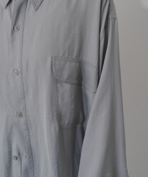 Kastane（カスタネ）の「サテンビックシャツ（シャツ/ブラウス・レディース・ピンク/グレー/アイボリー・FREE）」の22枚目の写真