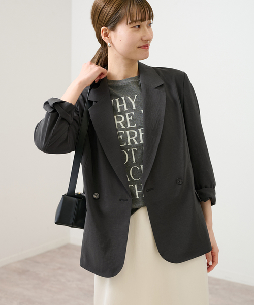 セール】撥水強撚ポリエステルジャケット（テーラードジャケット