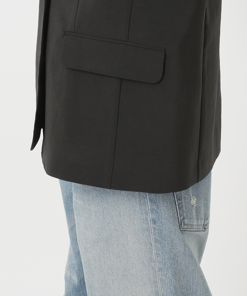 セール】撥水強撚ポリエステルジャケット（テーラードジャケット